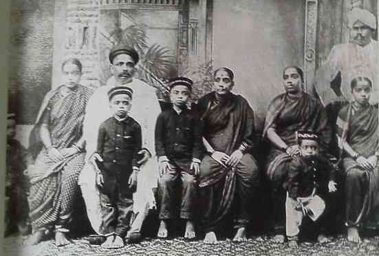 Tilak with his family